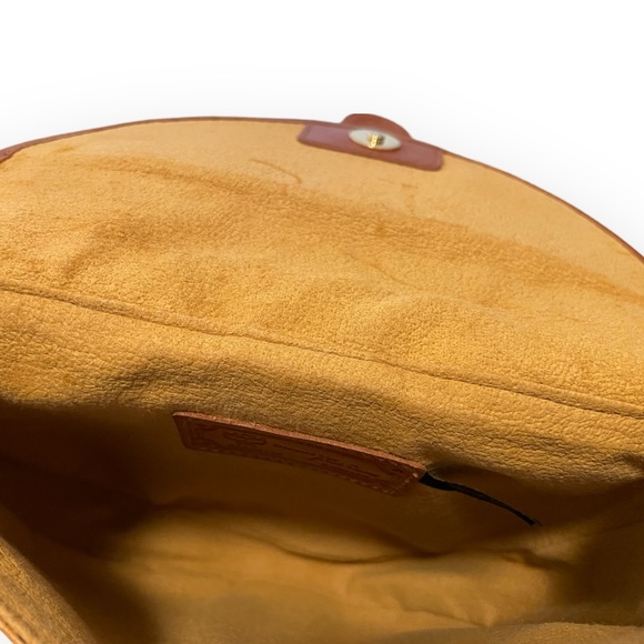 Vintage MCM Cognag Monogram Visetos Crossbody Flap Bag - Picture 6 of 14